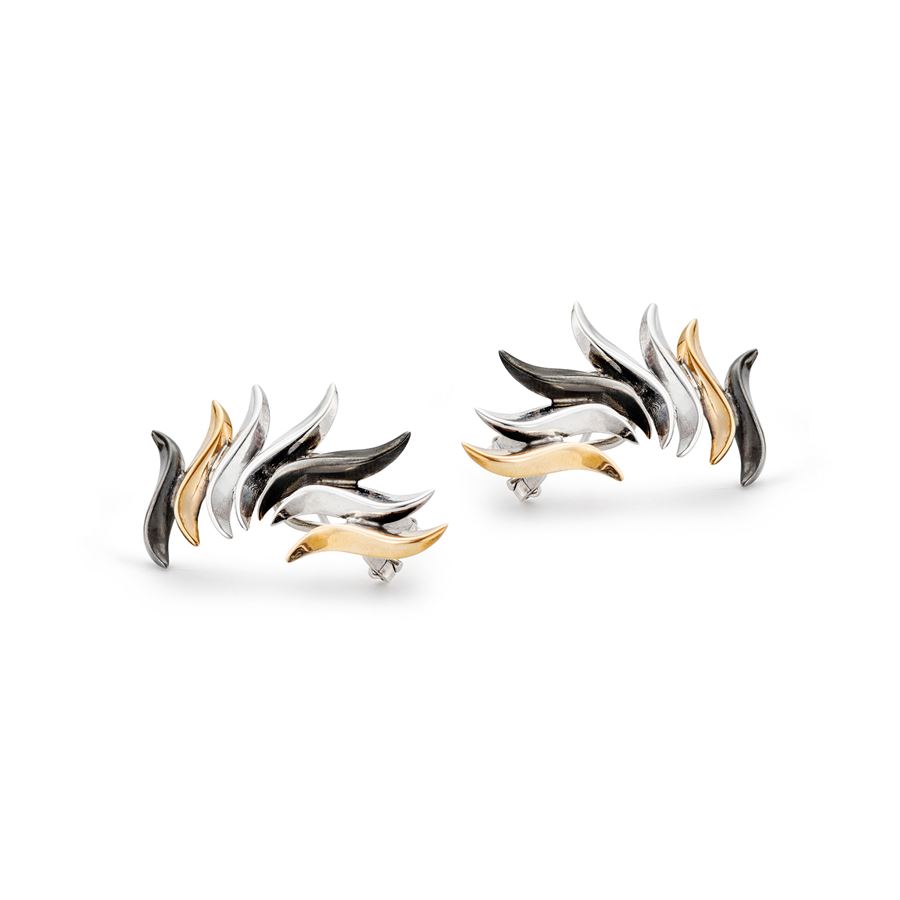 Semicircle 'Flame' earrings FLAME | OR SEMICR 7CP